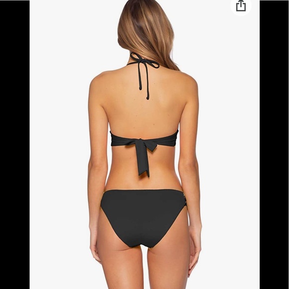 🆕NWT 2 PC BECCA Delilah Crochet Bikini Top + Bottom - Picture 4 of 16